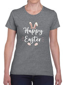 Happy Easter Bunny Ears T-shirt -SmartPrintsInk Designs