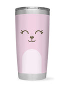 Happy Dog Face Tumbler -SmartPrintsInk Designs