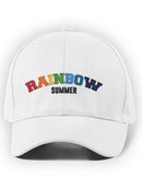 Rainbow Summer Hat -SmartPrintsInk Designs
