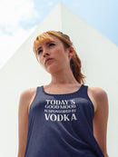 Good Mood Sponsored By Vodka Racerback Tank -SmartPrintsInk Designs