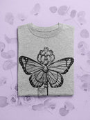 Butterfly Key Shaped T-shirt -SmartPrintsInk Designs