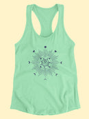The Moon Art Racerback Tank -SmartPrintsInk Designs
