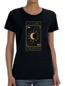 The Moon. Card Shaped T-shirt -SmartPrintsInk Designs