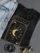 The Moon. Card Shaped T-shirt -SmartPrintsInk Designs