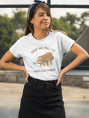 Today We Will Do Nothing Shaped T-shirt -SmartPrintsInk Designs