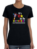 It's Ok To Be Different Shaped T-shirt -SmartPrintsInk Designs