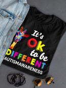 It's Ok To Be Different Shaped T-shirt -SmartPrintsInk Designs