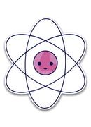 Happy Molecule Sticker -SmartPrintsInk Designs
