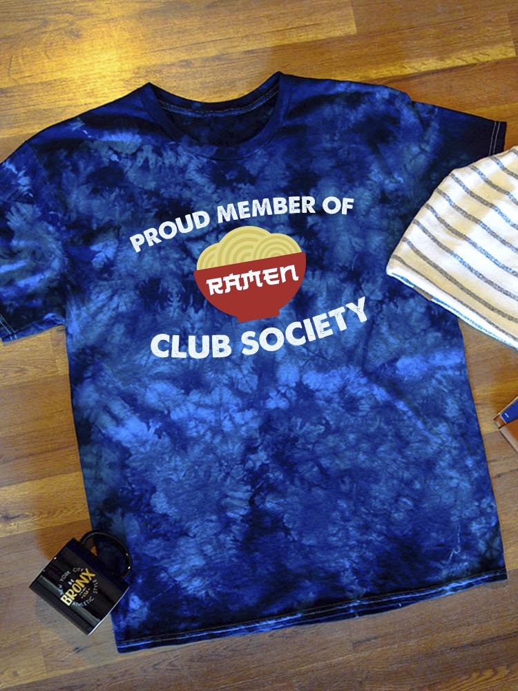 Ramen Club Society Art Tie Dye Tee -SmartPrintsInk Designs