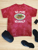Go Pho Yourself Noodle Bowl Tie Dye Tee -SmartPrintsInk Designs