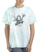 Send Noods Lineart Colorless Tie Dye Tee -SmartPrintsInk Designs