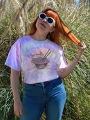 I Love Noodles Bowl Art Tie Dye Tee -SmartPrintsInk Designs