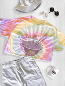 I Love Noodles Bowl Art Tie Dye Tee -SmartPrintsInk Designs
