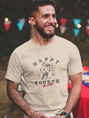 Happy Fourth Of July Eagle T-shirt -SmartPrintsInk Designs