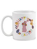 Happy Easter Floral Bunny Mug -SmartPrintsInk Designs