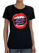 Girls Support Girls Shaped T-shirt -SmartPrintsInk Designs
