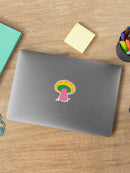 Growing Mushroom Sticker -SmartPrintsInk Designs