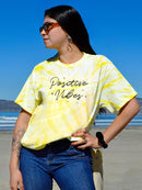 Positive Vibes. Tie Dye Tee -SmartPrintsInk Designs