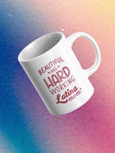 Beautiful Latina Mom Text Mug -SmartPrintsInk Designs