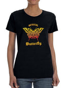Antisocial Butterfly Tribal Shaped T-shirt -SmartPrintsInk Designs