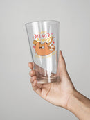 Happy Belated Birthday Pint Glass -SmartPrintsInk Designs