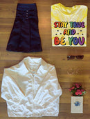 Stay True And Be You Tie Dye Tee -SmartPrintsInk Designs