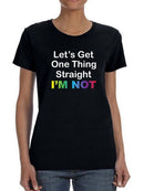 Not Straight Shaped T-shirt -SmartPrintsInk Designs