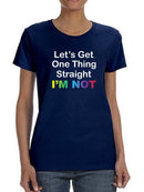 Not Straight Shaped T-shirt -SmartPrintsInk Designs