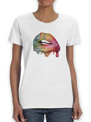 Lgbt Lips Shaped T-shirt -SmartPrintsInk Designs
