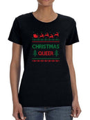 Christmas Queer Shaped T-shirt -SmartPrintsInk Designs