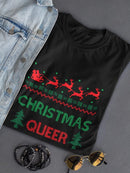 Christmas Queer Shaped T-shirt -SmartPrintsInk Designs
