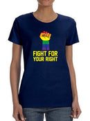 Fight For Your Right Shaped T-shirt -SmartPrintsInk Designs
