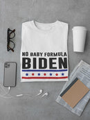 No Baby Formula Banner W Stars T-shirt -SmartPrintsInk Designs