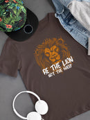 Be The Lion Color Lineart T-shirt -SmartPrintsInk Designs