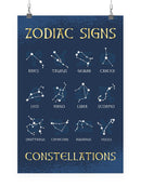Zodiac Signs Constellations Art Wall Art -SmartPrintsInk Designs