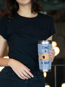 Time 4 Nap Cute Pug Art Tumbler -SmartPrintsInk Designs