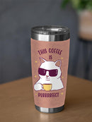 Coffee Is Purrfect Art Tumbler -SmartPrintsInk Designs