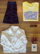 Summer Feeling Groovy Art Tie Dye Tee -SmartPrintsInk Designs