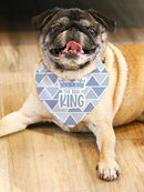 The Real King Pet Bandana Small -SmartPrintsInk Designs
