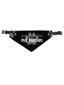 Chilling W My Human Pet Bandana Small -SmartPrintsInk Designs