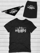 Chilling W My Human Pet Bandana Small -SmartPrintsInk Designs