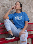 Mom And I Talk Pet Bandana Small -SmartPrintsInk Designs