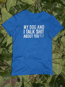 Mom And I Talk Pet Bandana Small -SmartPrintsInk Designs