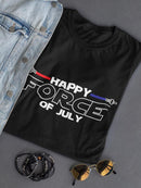 Force Of July Light Sword Shaped T-shirt -SmartPrintsInk Designs