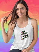 Off Duty Drag Queer. Racerback Tank -SmartPrintsInk Designs