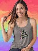 Off Duty Drag Queer. Racerback Tank -SmartPrintsInk Designs