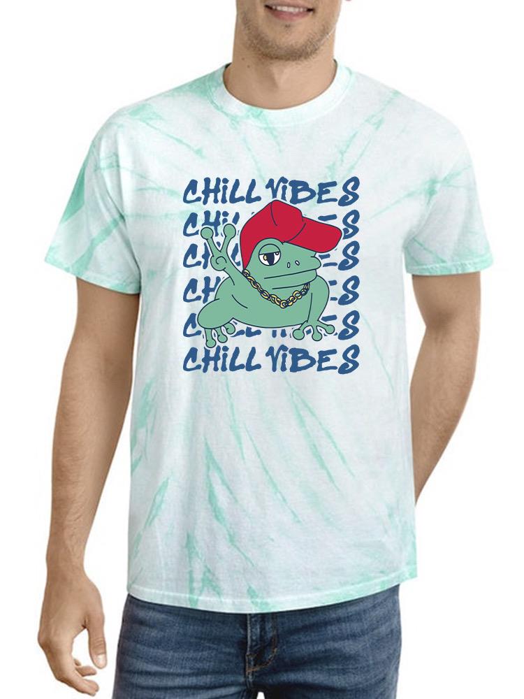 Chill Vibes Frog Tie Dye Tee -SmartPrintsInk Designs