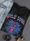 Wild Soul Roaring Beast Shaped T-shirt -SmartPrintsInk Designs