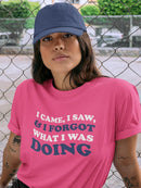 Forgot What I Was Doing Shaped T-shirt -SmartPrintsInk Designs