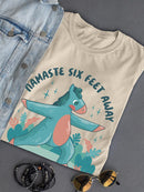 Namaste Six Feet Away Pony T-shirt -SmartPrintsInk Designs